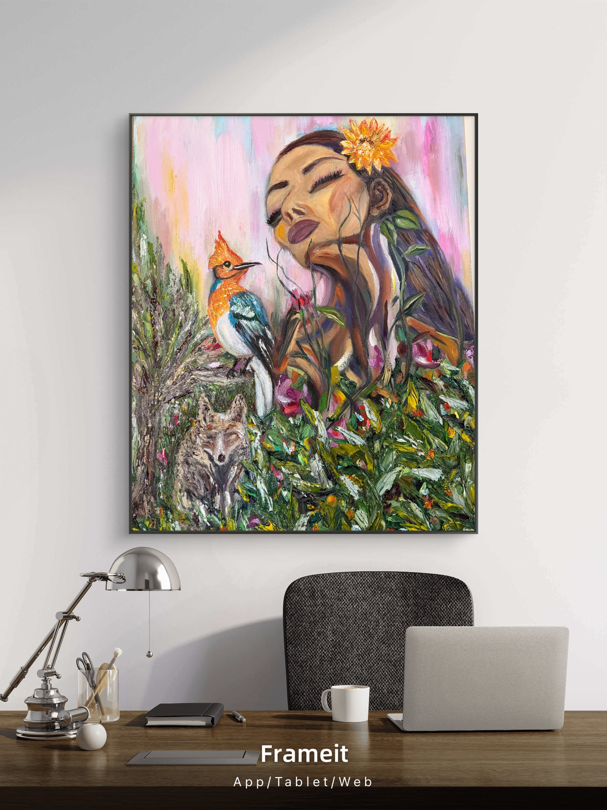 Tree Lady with Fox and Bird