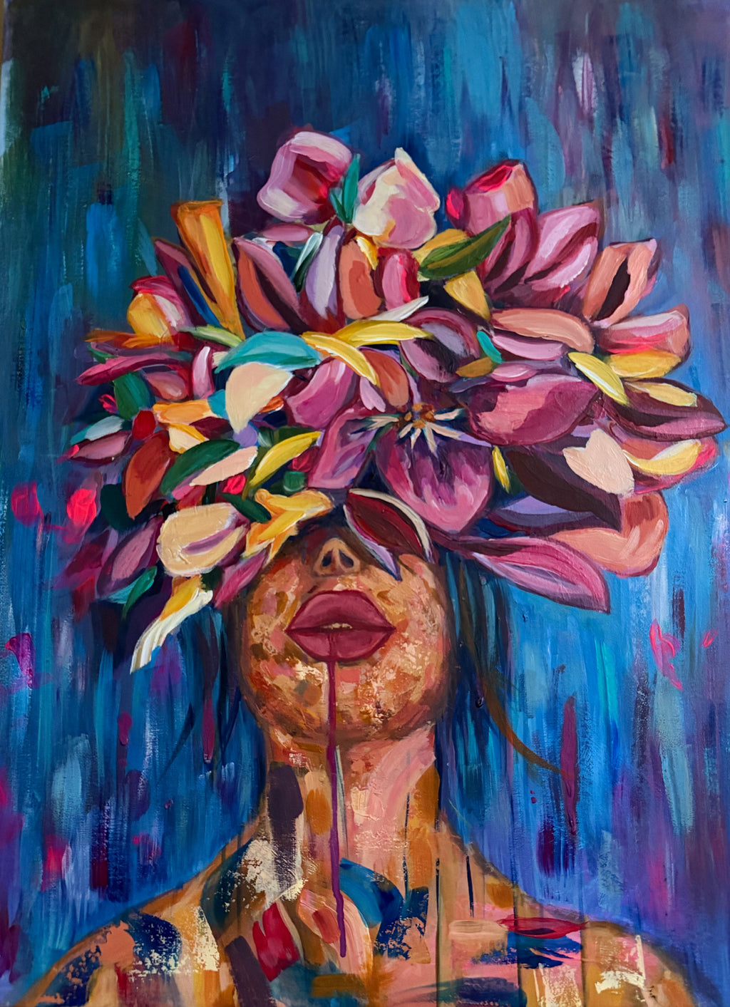 Lady with Floral Headdress
