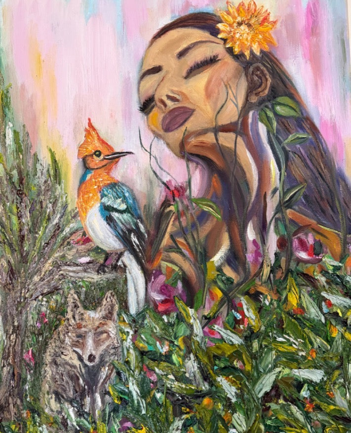 Tree Lady with Fox and Bird