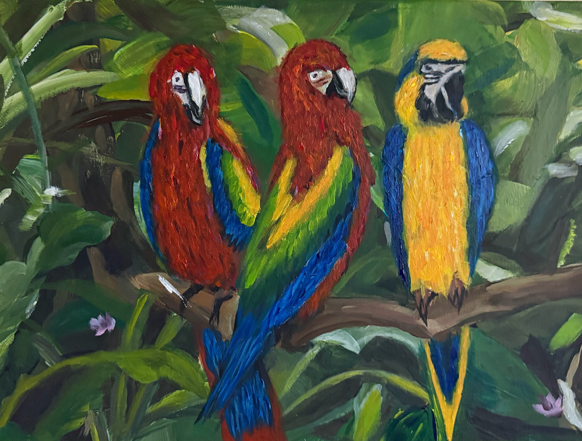 Vibrant Parrot Art