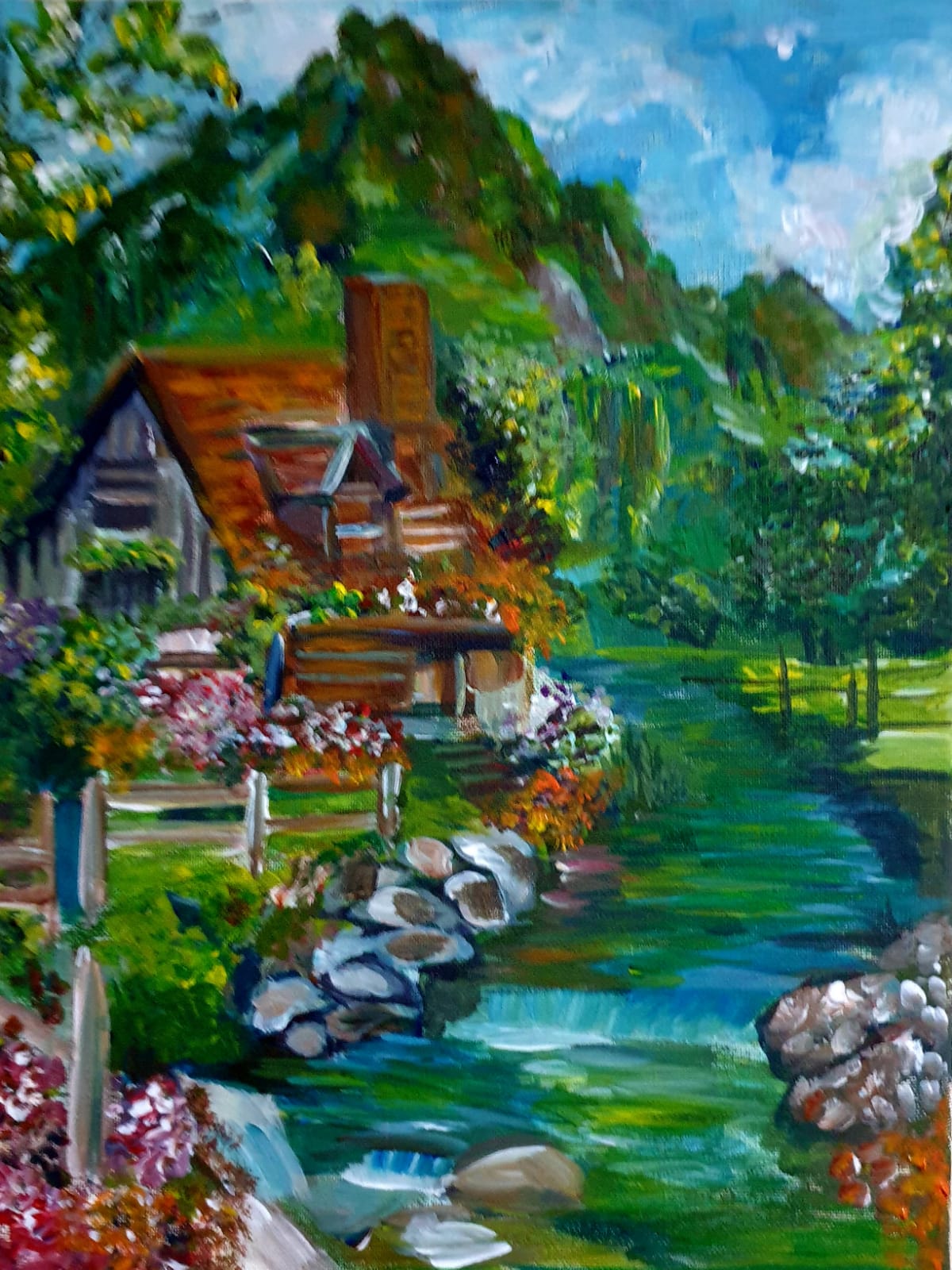 River Cottage Painting