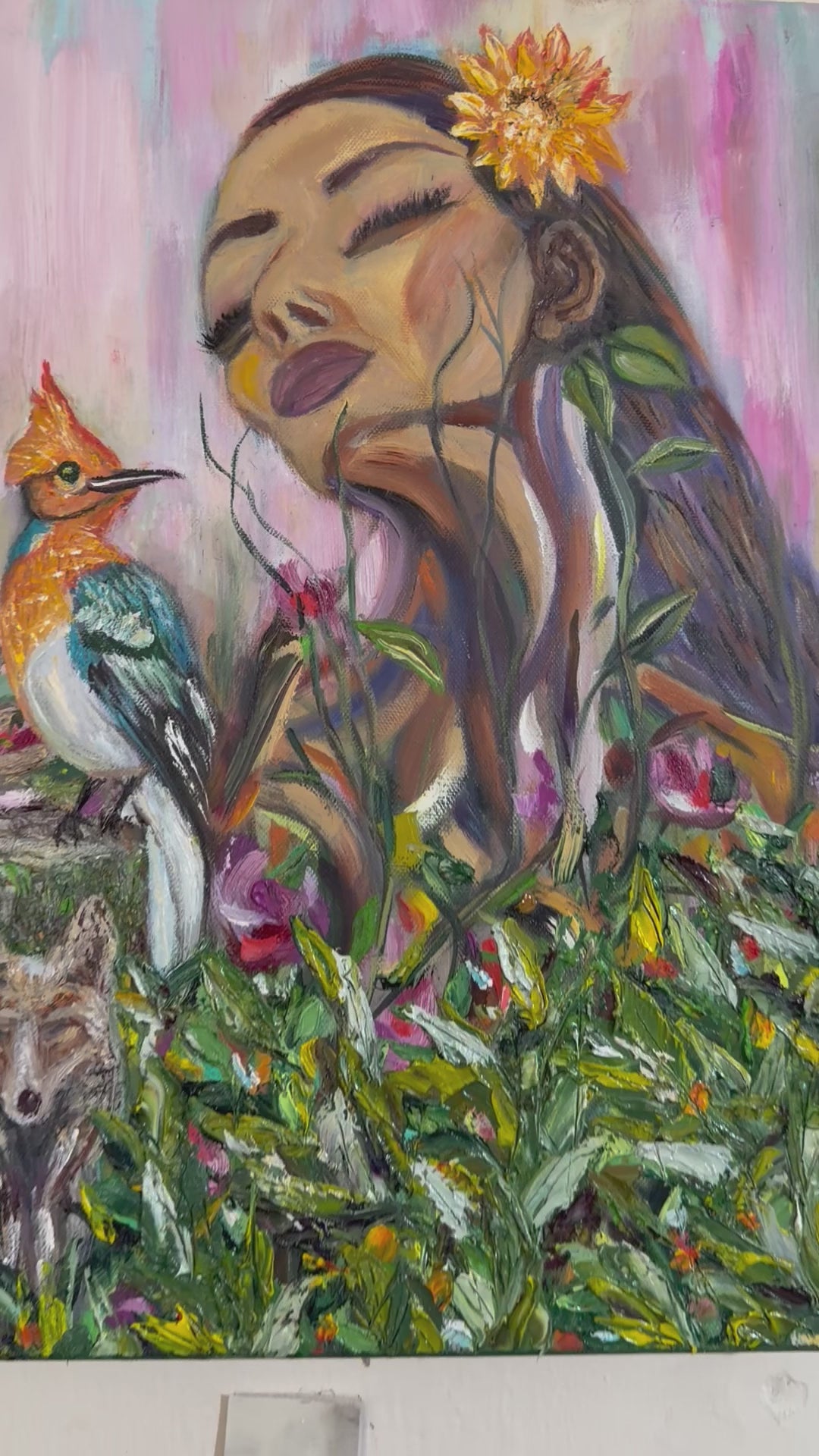Tree Lady with Fox and Bird